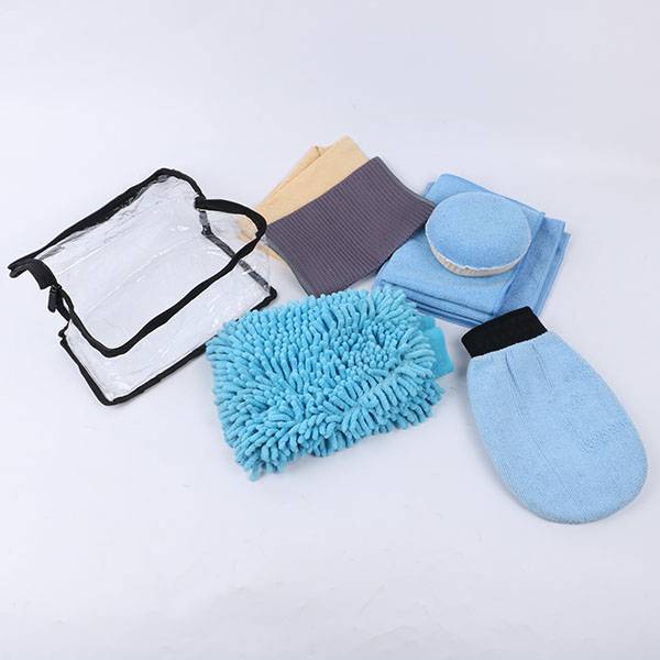 China Cheap price Car Wash Tool Kit - BSCI certification microfiber cloth with bag car cleaning nature chamois leater wash kit – Eastsun
