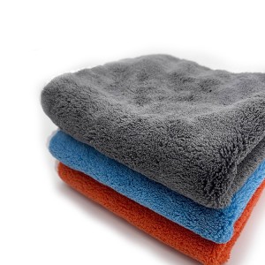 High quality microfiber cloth cleaning cloth coral fleece towel car wash cloth