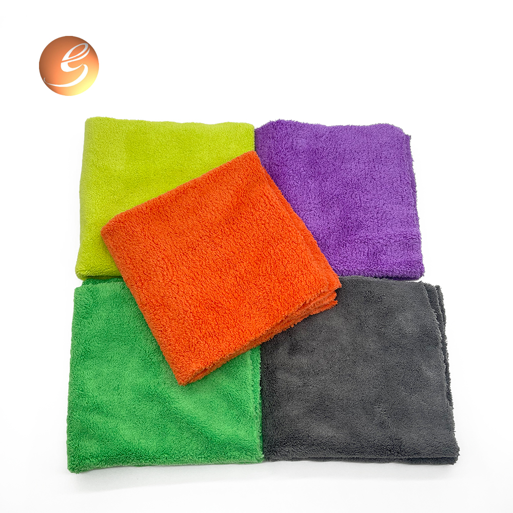 Factory Cheap Hot Microfiber Lens Cloth - Car wash towel Colorful borderless super soft double-sided coral velvet towel – Eastsun