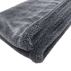 Factory direct microfiber twist car cleaning towel thick absorbent lint-free car wash towel