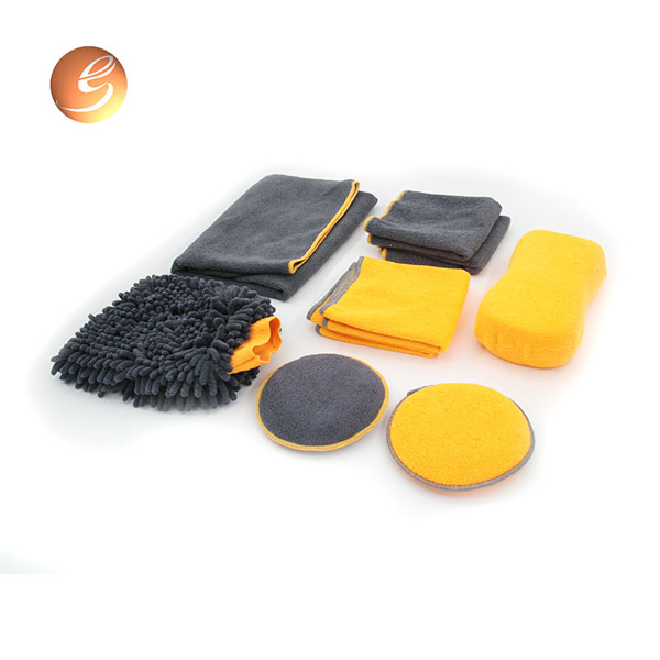 Good Quality Car Cleaning Kit - Quoted price for 7pcs car cleaning cloth sponge mitt vehicle washing set with bag – Eastsun