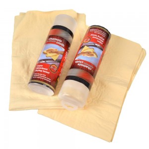 Factory For yellow PVA chamois towel inside without mesh more sofe touch