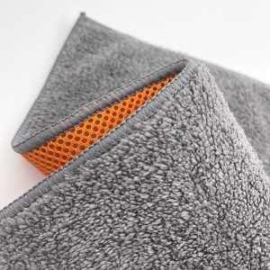Microfiber car wash towel mesh towel car beauty tool