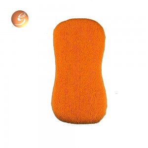 Fast delivery orange 8 shape car care polishing waxing sponge
