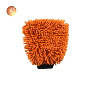 Factory Price For soft and popular hand wash mitt, car cleaning gloves