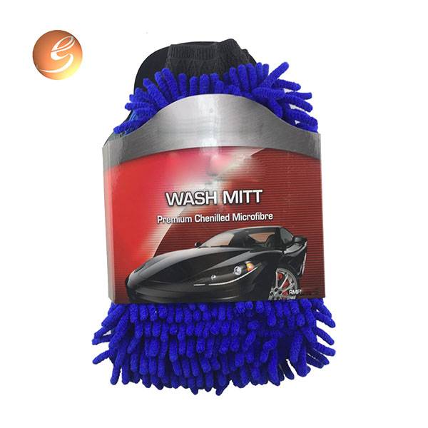 2019 Good Quality Car Washing Sheepskin Gloves - Reasonable price for Amazon Hot Sell Soft Microfiber Chenille Mitt Car Wash Glove – Eastsun