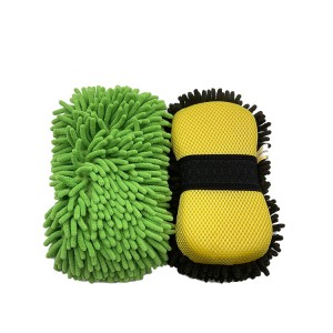 High quality chenille car wash sponge car clean tool