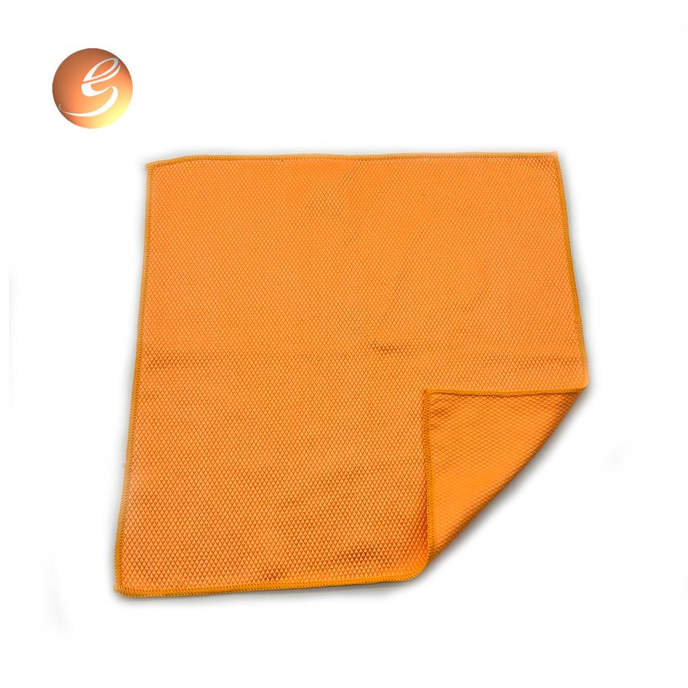 Leading Manufacturer for Cotton Towel - Quick drying Microfiber Car Cleaning Towel Fish Scales Weave Cleaning Cloth – Eastsun