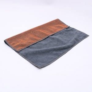 Custom Multifunctional Double Side microfiber and mesh towel Manufacture for wholesales
