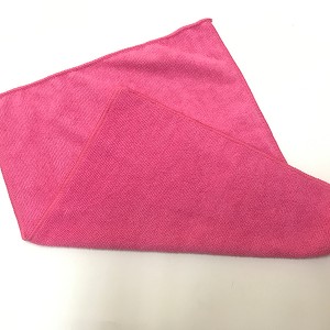 Chinese Classical 250 gsm Pink Color Microfiber Car Wash Cleaning Cloth Auto Detailing Towels