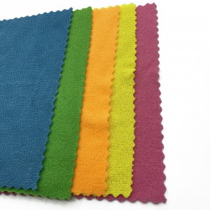 Microfiber Hot Cut Endless Colourful 30*40 Micro Fiber Towel Cleaning cloth