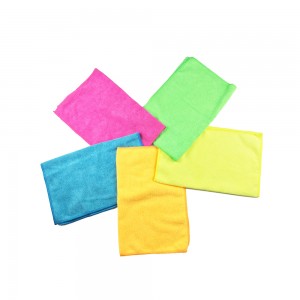 Chinese Classical 250 gsm Pink Color Microfiber Car Wash Cleaning Cloth Auto Detailing Towels