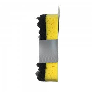 Factory For high quality yellow black car cleaning sponge car waxing sponge