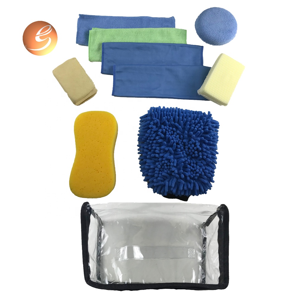 New products super dry small size sponge pad polish car cleaner tools set
