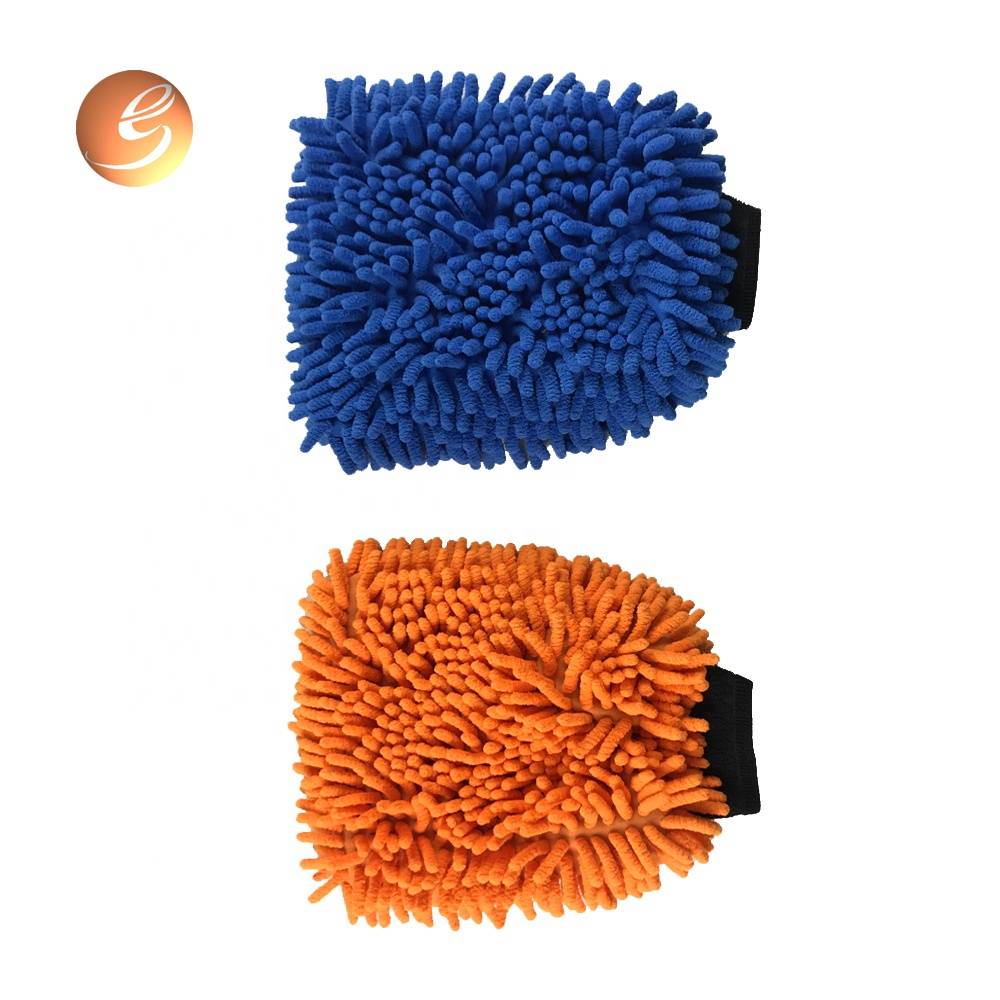 Wholesale Dealers of Sheepskin Car Wash Mitt - Good quality strong water absorption microfiber gloves wash polish mitt – Eastsun