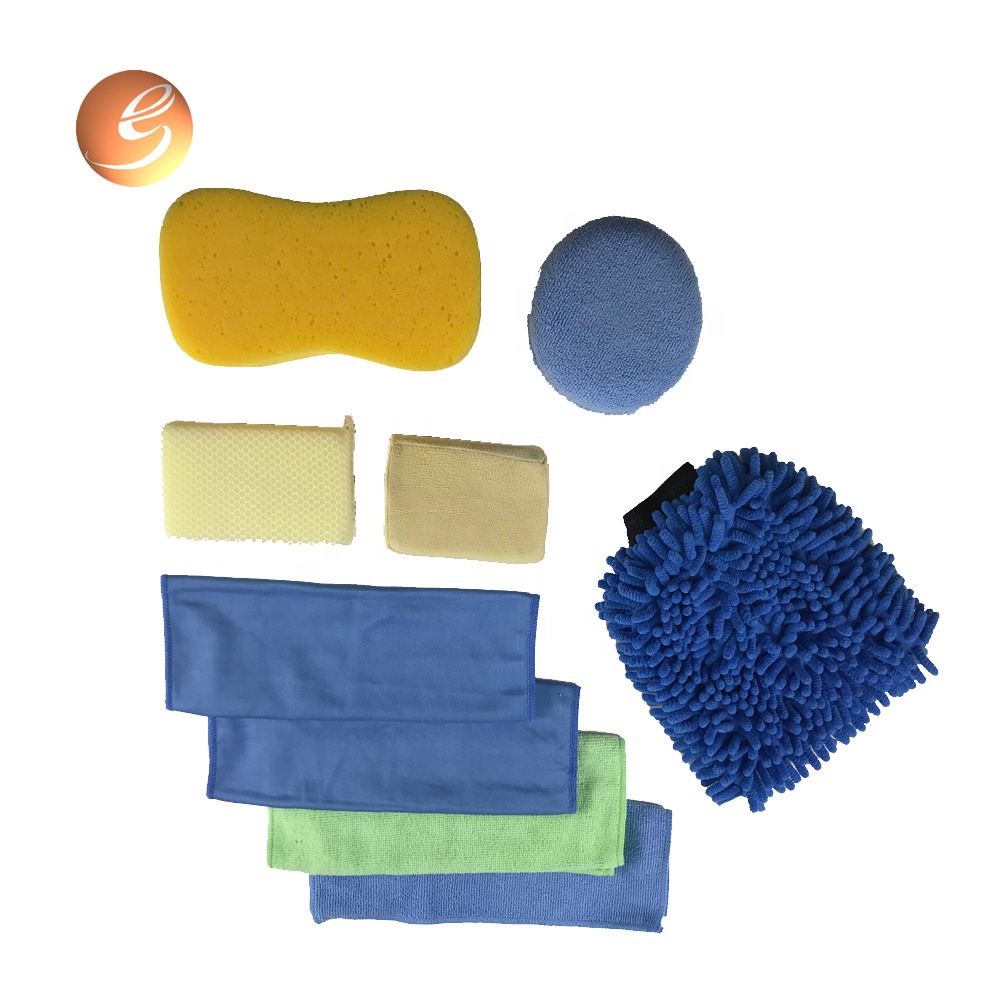 Customized soft exterior cleaning chamois cloth car cleaning kit