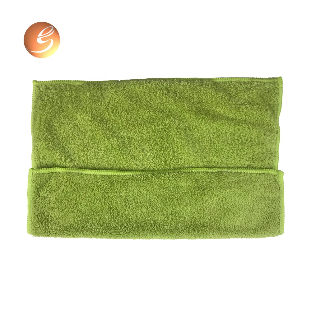 Wholesale double sides coral fleece towels terry cloth microfiber plush towels