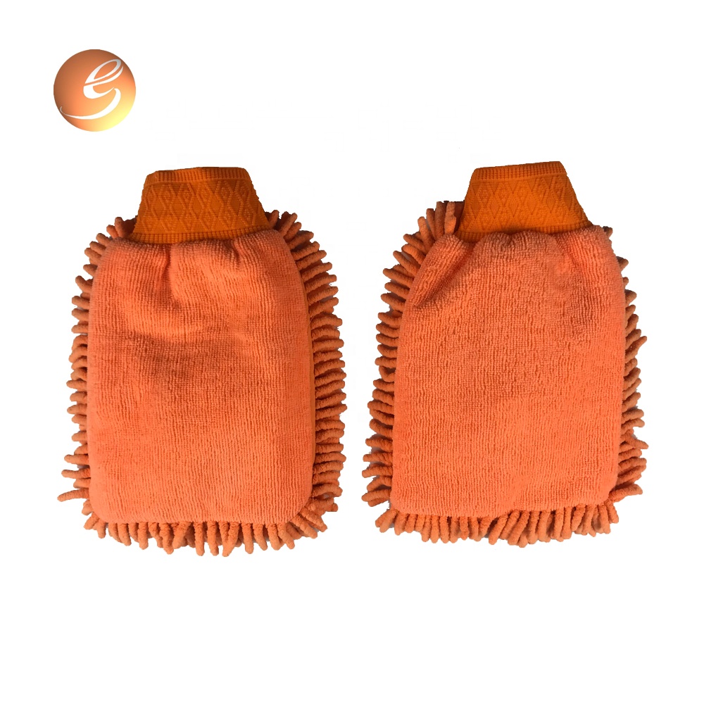 China Cheap price Chenille Mitt - Car double-sided wash chenille coral-type car dusting multi-function Coral cleaning gloves – Eastsun