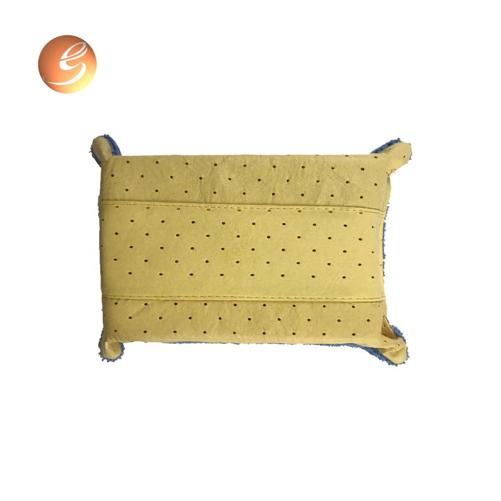 Synthetic Mesh Chamois Leather Cleaning Sponge Pad