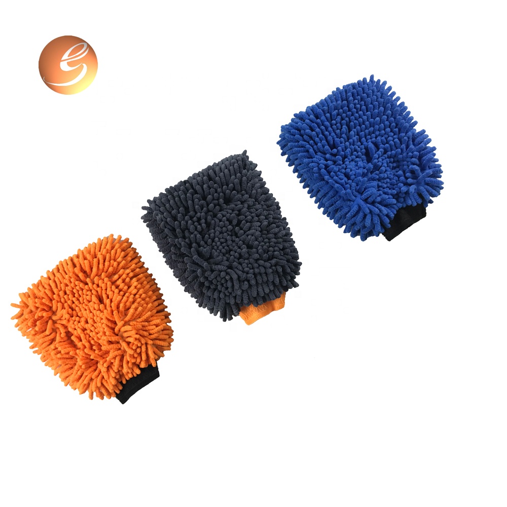Hot Sale for Sheep Wool Wash Mitt - Eastsun customized color car wash mitt chenille gloves – Eastsun