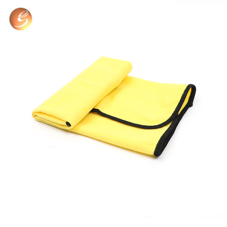 Professional supplier quick dry soft square bilateral car wiping  cloth
