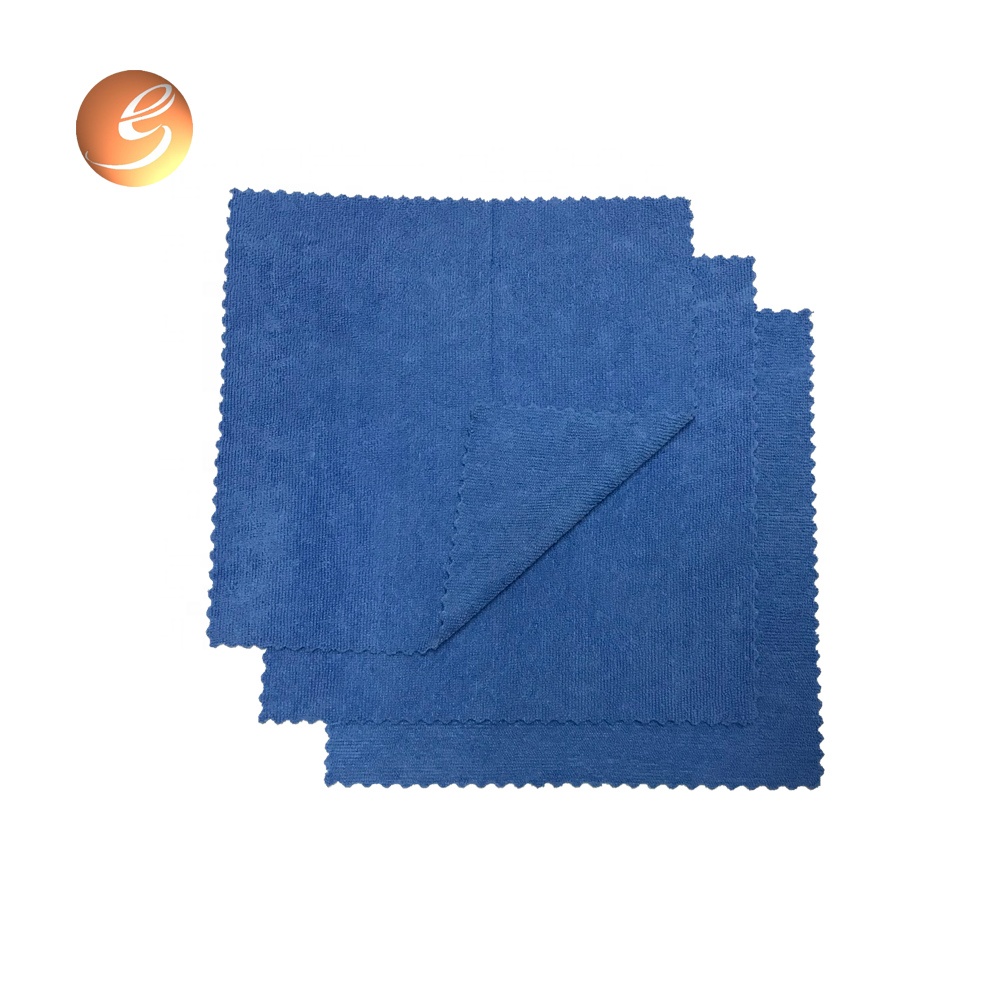 China product blue polishing auto detailing microfiber edgeless towel