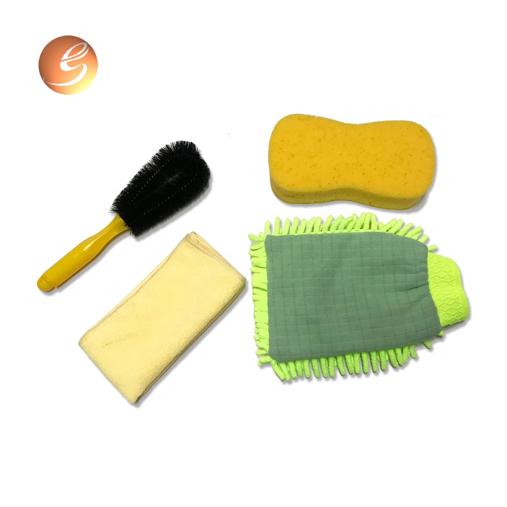 2020 car care cleaning set brush cloth sponge chenille mitt washing kit