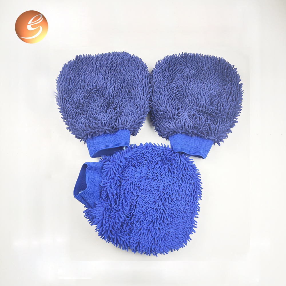 Chinese Pack Car Wash Mitt Microfiber Wash Gloves Premium