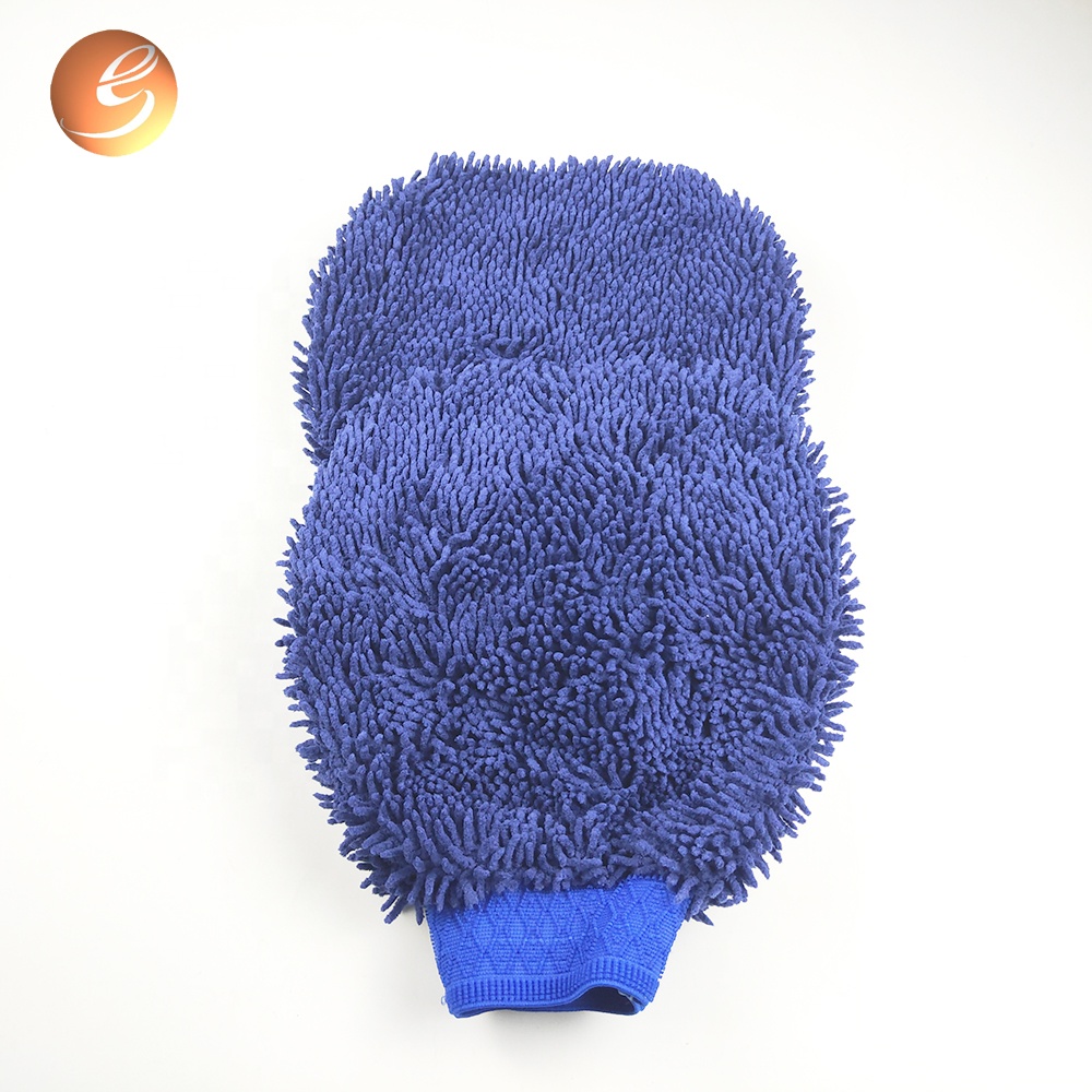 Chinese New Design Car Care Chenille Mitt Cleaning Glove