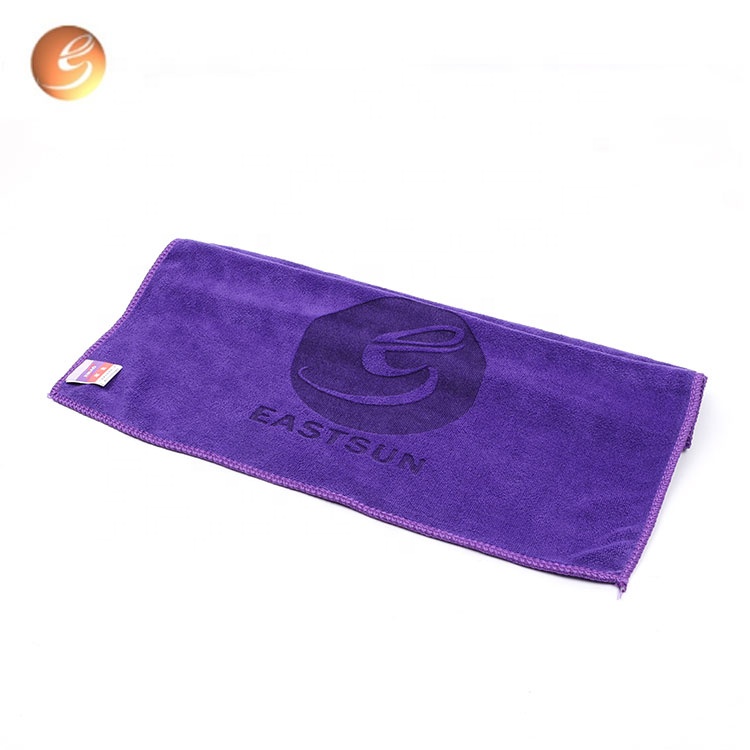 Wholesale car wash beauty bilateral  super absorbent purple car washing cloth