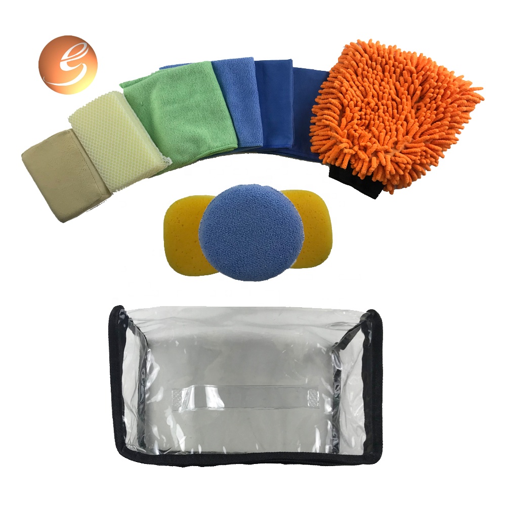 Hot selling interior exterior window cleaning cloth car care kit