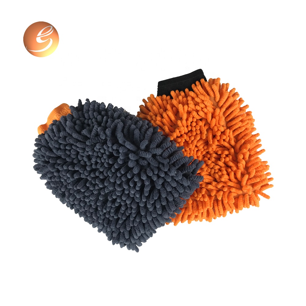 Large quantity do not lose color car wash mitt microfiber gloves