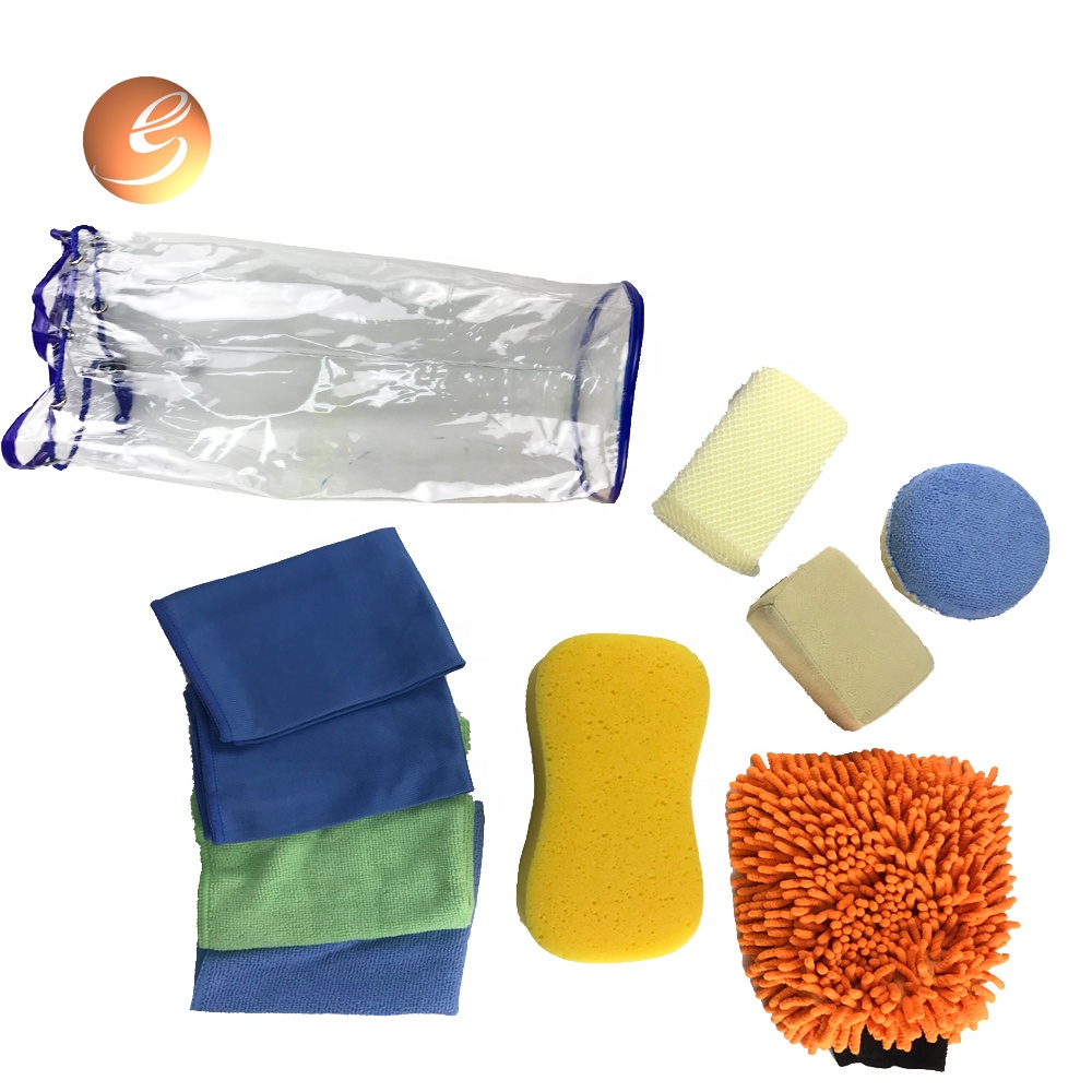 Wholesale Price Microfiber Car Wash Set - Popular customized logo soft sponge pad car washing set – Eastsun