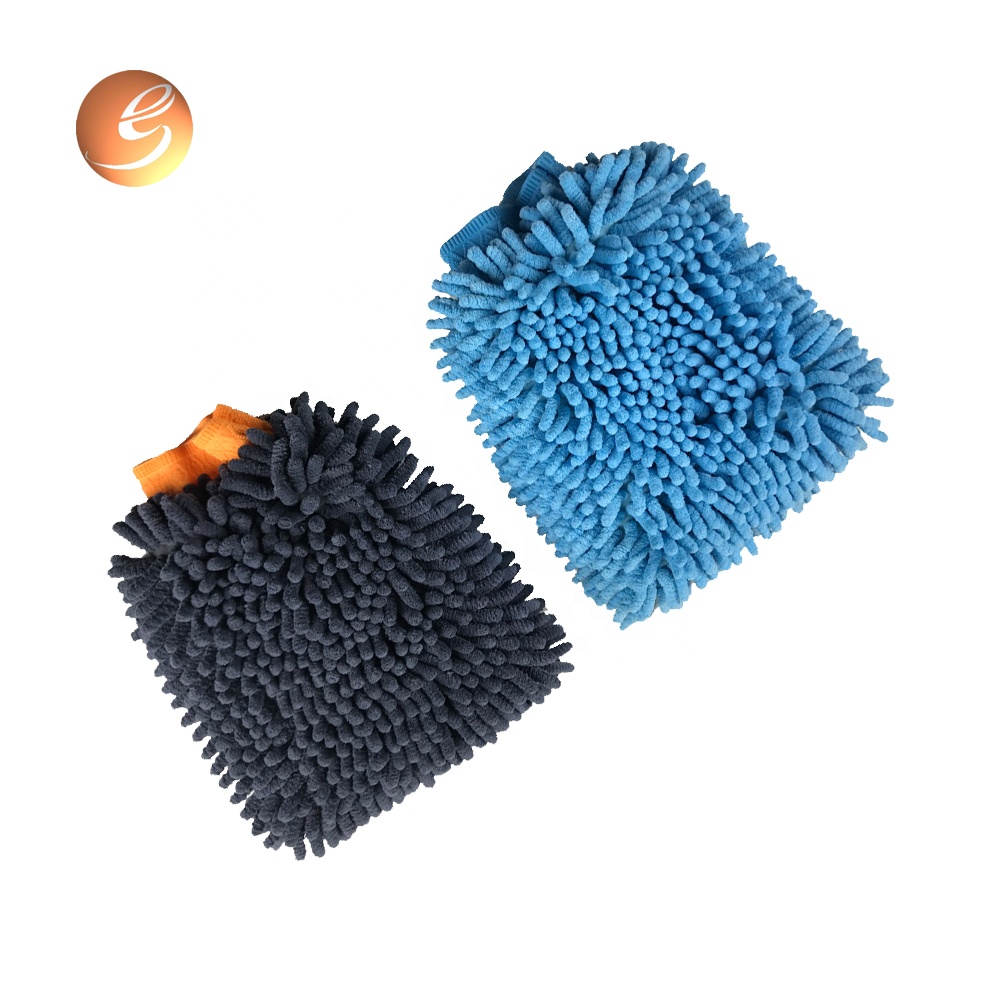 Eastsun microfiber chenille car wash mitt for car care cleaning