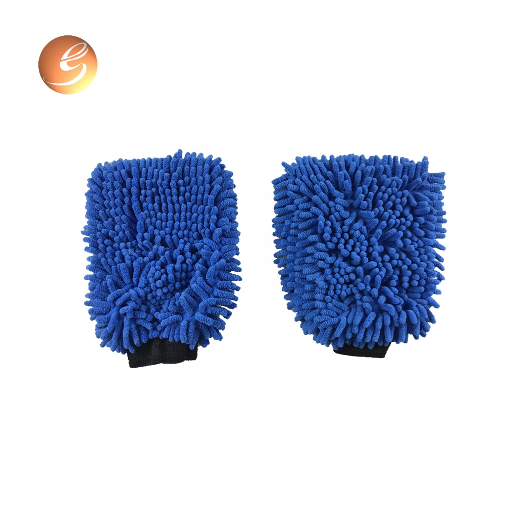 Factory direct sale house cleaning washing mitt microfiber cloth glove chenille gloves