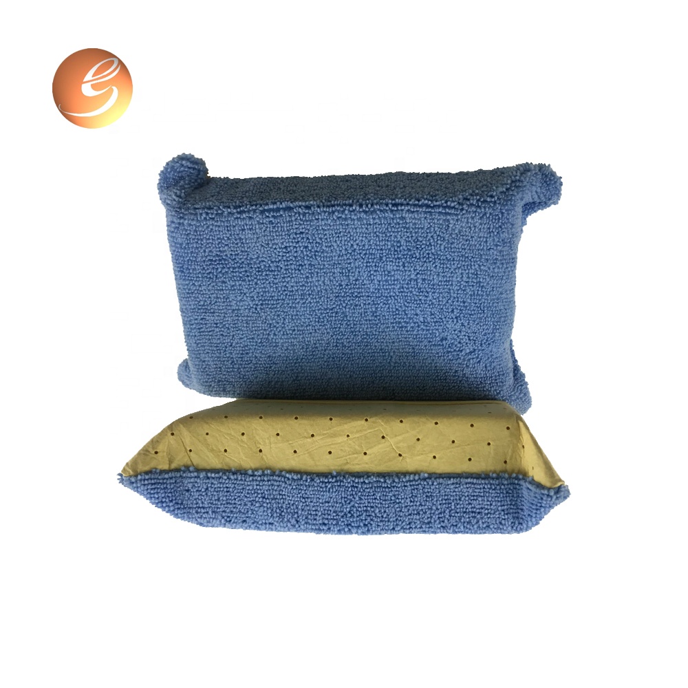 Coral fleece cloth cover household sponge cleaning pad