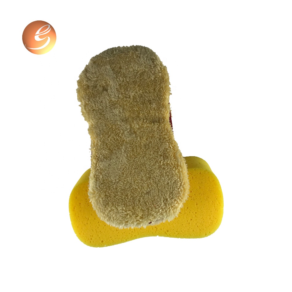 Personalized quick dry cheap microfiber terry velour sponge