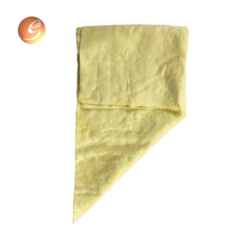 Good quality water absorption solid car care cleaning synthetic chamois towel