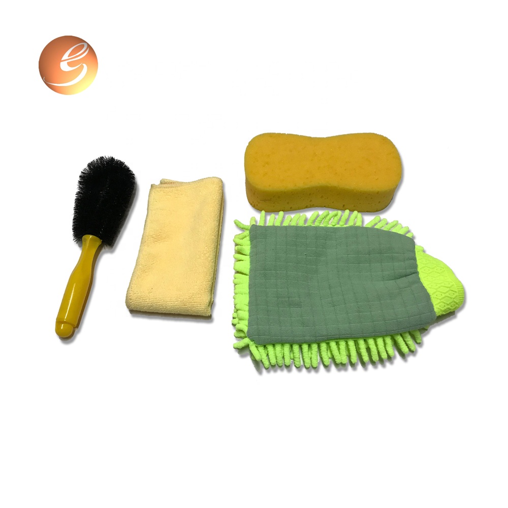 PVC bag microfiber cloth car wash tool kit car care cleaning kit set