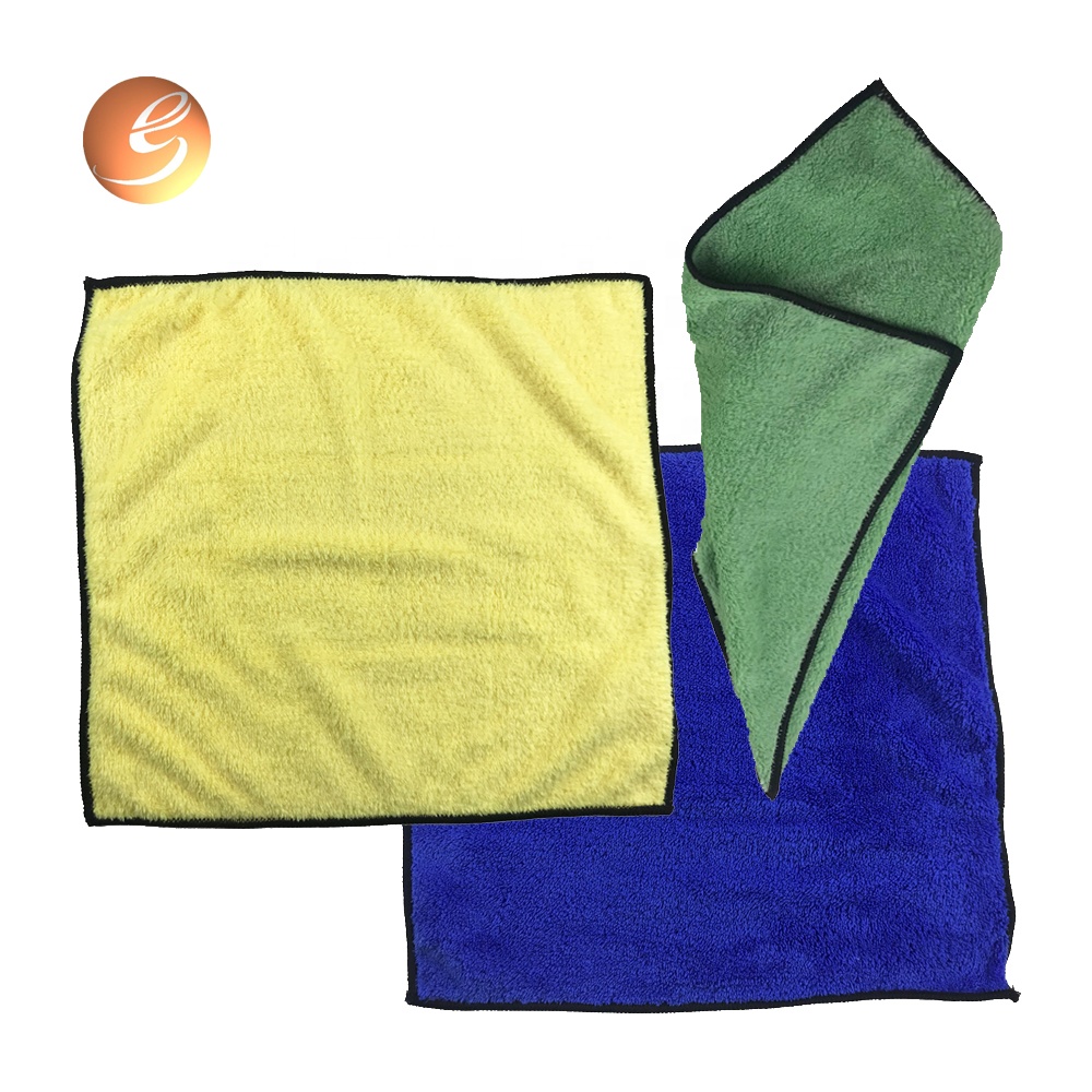 China wholesale Microfiber Car Towel - Brightly blue color square car cleaning microfiber rags – Eastsun