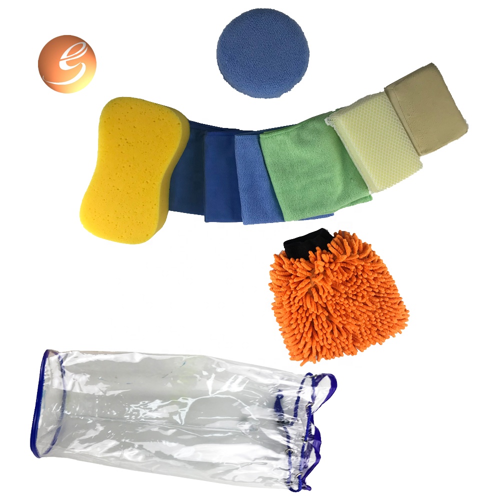 Popular customized logo soft mitt remove dust car washing kit