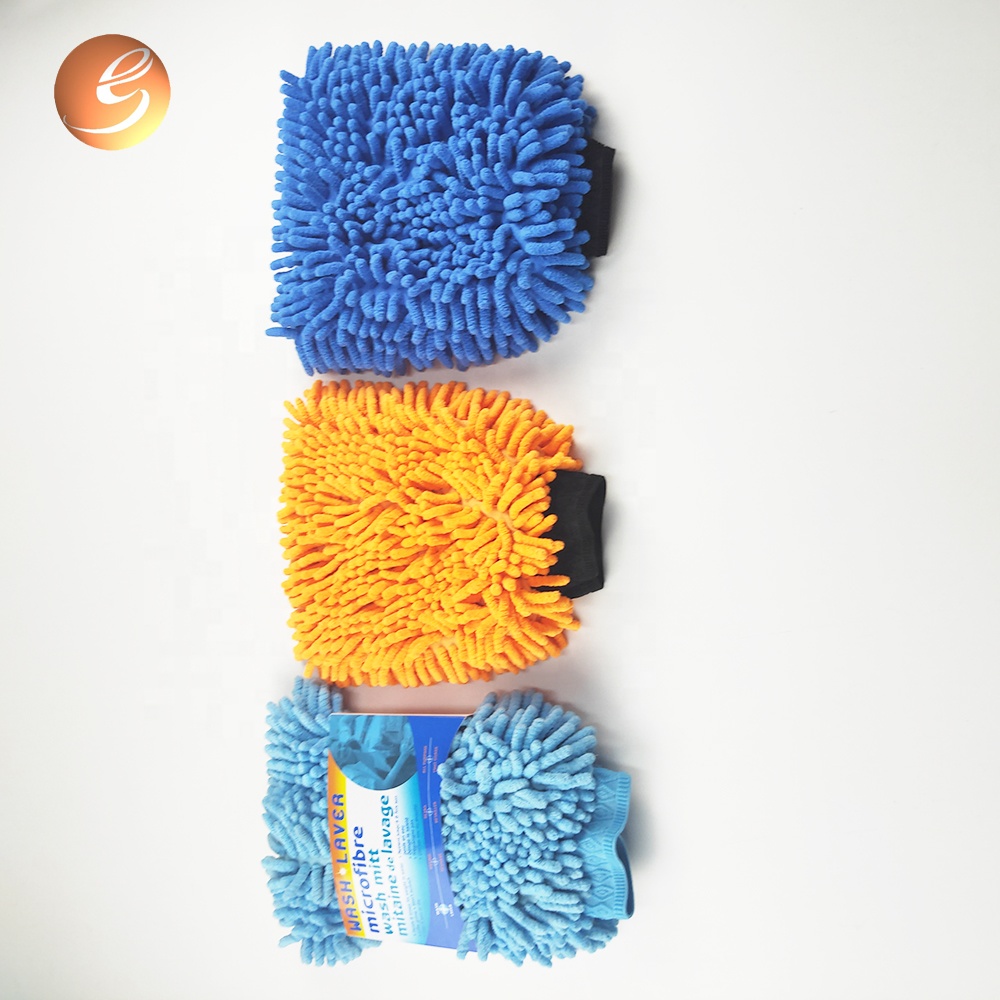 Factory making Chenille Car Wash Sponge Glove - Good Quality Car Cleaning Chenille Wash Mitt – Eastsun