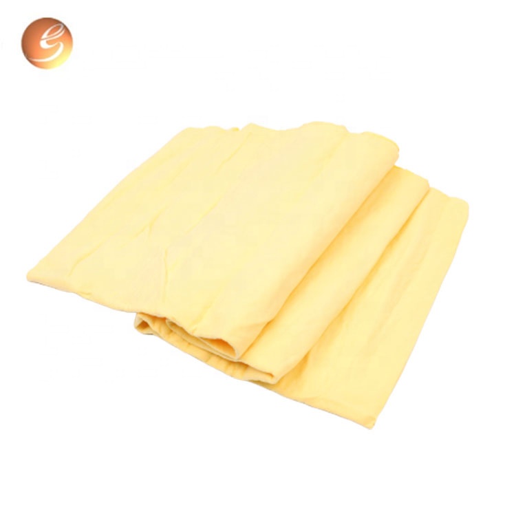 Reliable Supplier Car Drying Towel Chamois - Support Custom design Yellow Square Car Wash Beauty pva Artificial Chamois – Eastsun