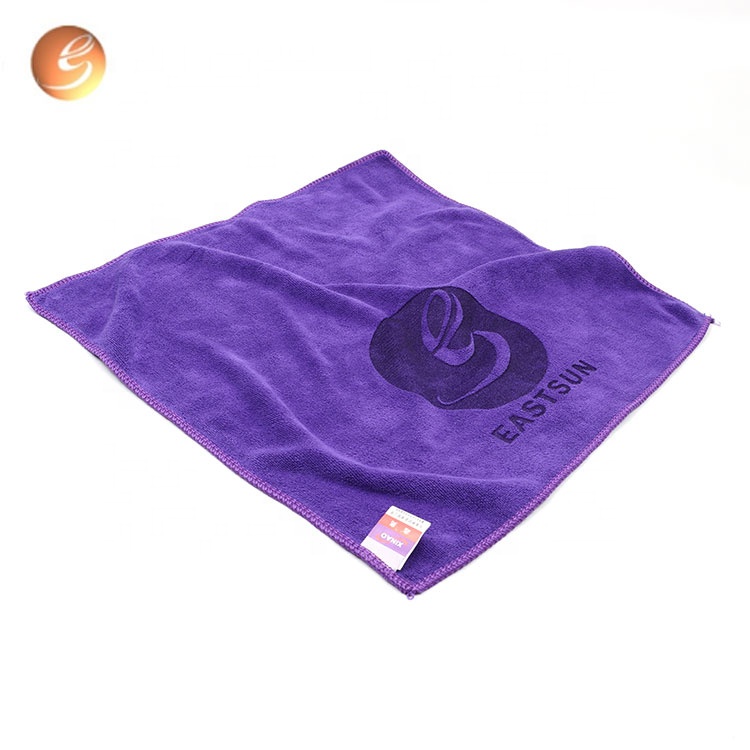 Custom design car wash beauty purple super absorbent soft car washing cloth