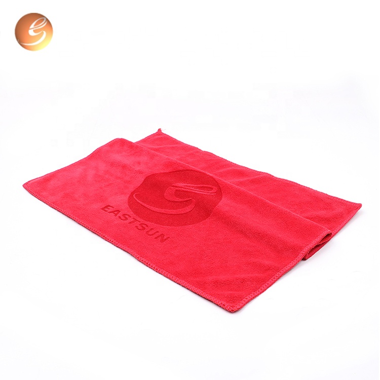 Thicken quick dry Car Care Wax Polishing Cloth Super soft red Microfiber towel