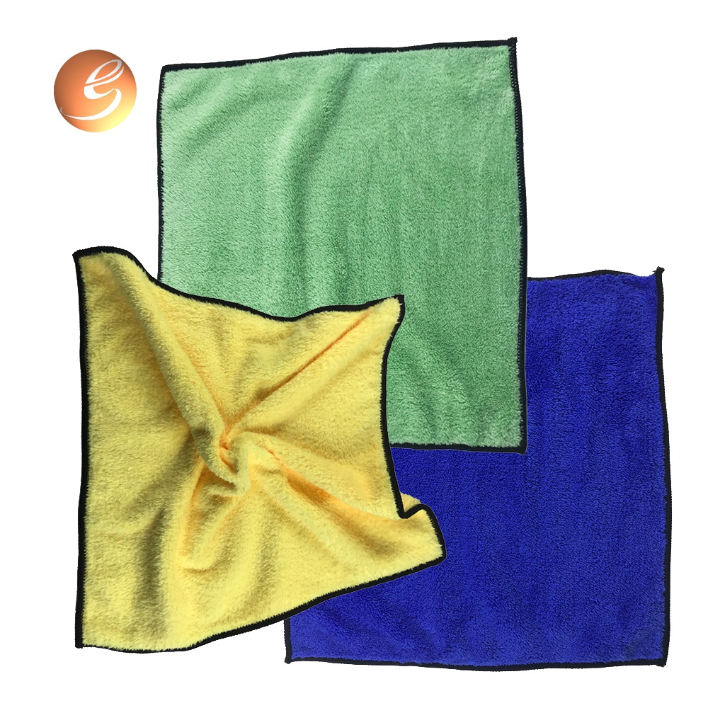 Top economic microfiber cleaning cloth set of 3 same size towel