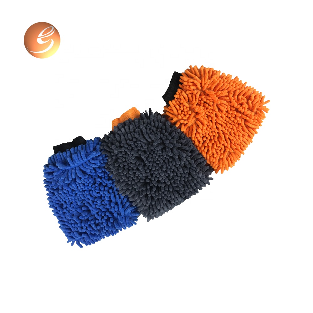 Original Factory Pure Leather Wash Mitt - Eastsun durable double side coral fleece mitt – Eastsun
