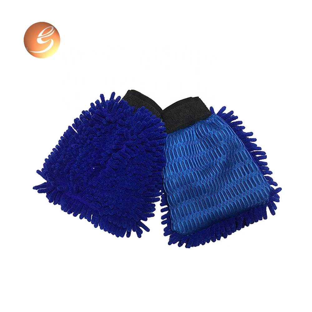 factory customized Microfiber Pet Cleaning Glove - Microfibre dusting glove car washing chenille clean mitt – Eastsun