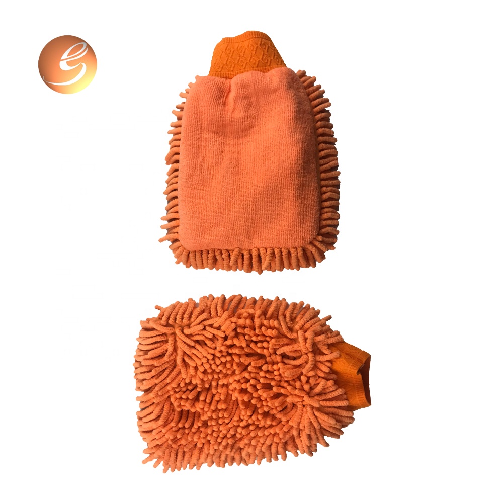 Manufacturer of Polish Sheepskin Wool Car Wash Mitt - Microfiber Plush Wash Chenille Mitt Car Cleaning Glove – Eastsun