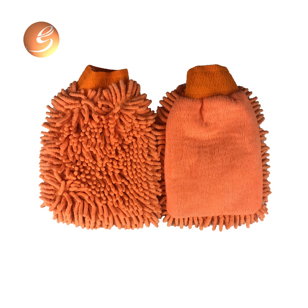 Well-designed Synthetic Sheepskin/Wool Car Wash Mitt Pad - High Quality Custom Microfiber Chenille Car Cleaning Glove Car Wash Mitt Glove – Eastsun